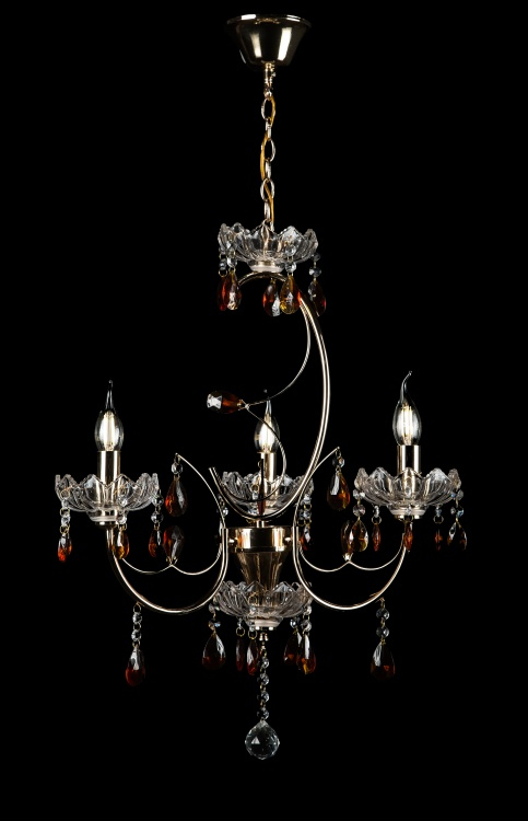 Люстра свеча L8879/3 P28001 (FGD+BRN)