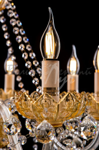 Люстра свеча L19597/8 G (gold)