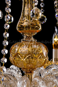 Люстра свічка L  KY19596/10+5 G (gold)