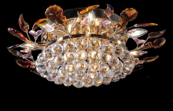 Светодиодная люстра LK39866/3+1 LED (WT+CHAMPANE)