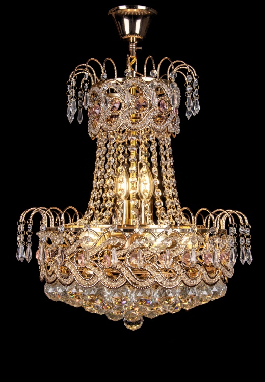 Кришталева люстра L83471/7 (FGD+PINK)