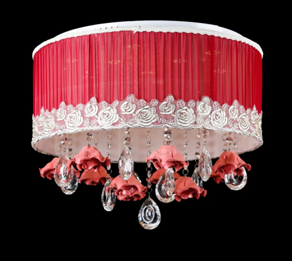 Кругла люстра  L78085/450/8 (RED) LED