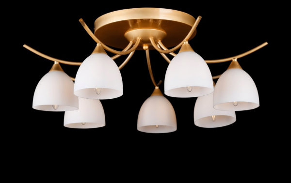Люстра з плафонами  L16013/7 (gold)