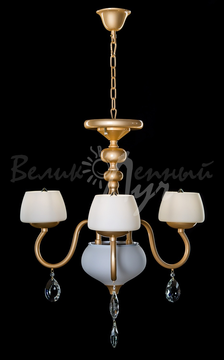 Люстра с плафонами  L90101/3 (gold)