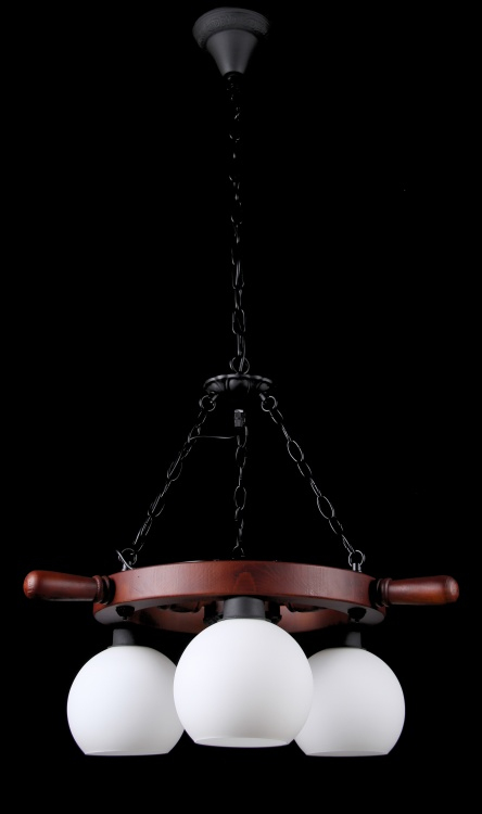 Люстра с плафонами L7126/3H (COF+BK+WT) Люстра с плафонами L7126/3H (COF+BK+WT)