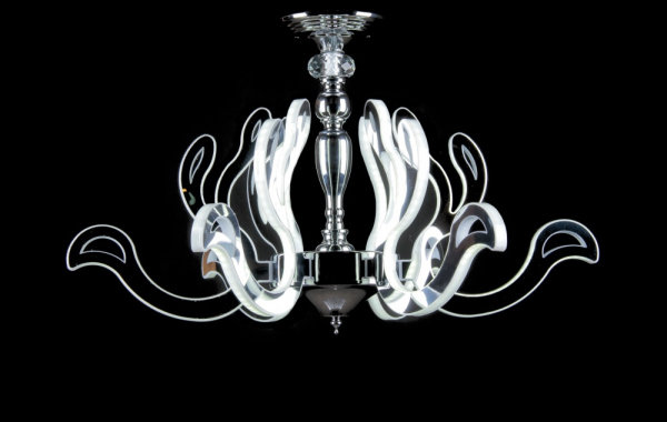 Светодиодная люстра LK39866/3+1 LED (WT+CHAMPANE)