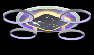 Світлодіодна люстра L8621/4S+1 LED (WT)