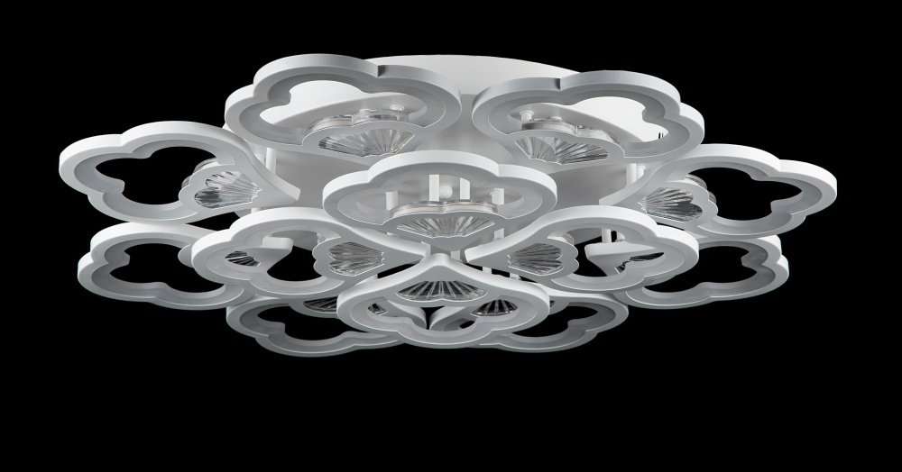 Світлодіодна люстра LK39181/8+4 LED (WT)