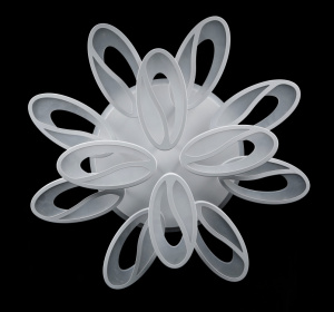 Светодиодная люстра LK208/8+4 LED (white)