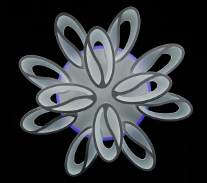 Светодиодная люстра LK208/8+4 LED (white)