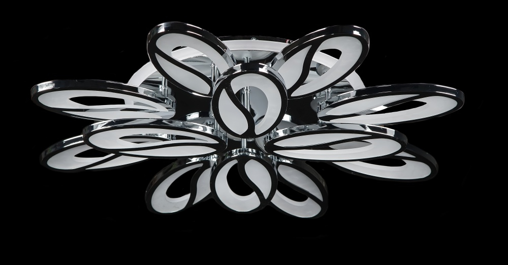 Світлодіодна люстра LK208/8+4 LED (chrome)