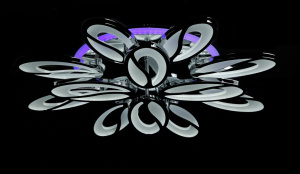 Світлодіодна люстра LK208/8+4 LED (chrome)