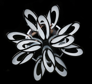 Світлодіодна люстра LK208/8+4 LED (chrome)