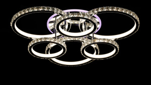 Светодиодная люстра L81071/3+3 RGB LED (CR)