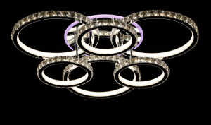 Светодиодная люстра L81071/3+3 RGB LED (CR)