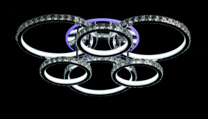 Светодиодная люстра L81071/3+3 RGB LED (CR)
