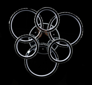 Светодиодная люстра L81071/3+3 RGB LED (CR)