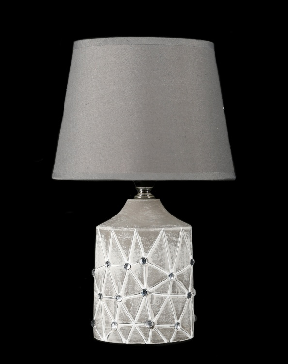 Настільна лампа з абажуром NKW19086 (A+B) (GREY)