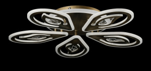 Світлодіодна люстра LK29010/5+1 LED (brush brass)