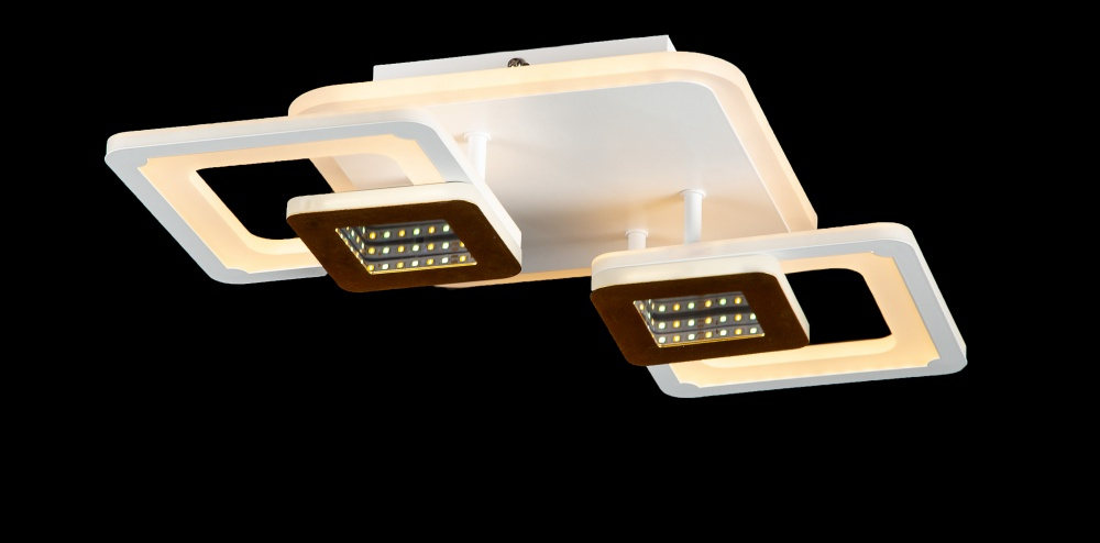Світлодіодна люстра LK29045/2+1 LED (RED+CHAMPANE+WT)