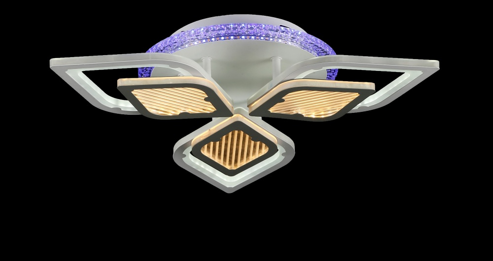Світлодіодна люстра LK29051/3+1 LED (WT+GREY)