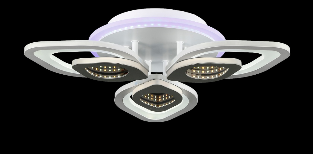 Світлодіодна люстра LK29055/3+1 LED (WT+GREY)