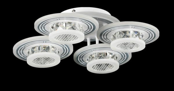 Світлодіодна люстра LK28997/4+1 LED (WT)
