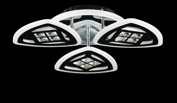 Светодиодная люстра LK39866/3+1 LED (WT+CHAMPANE)