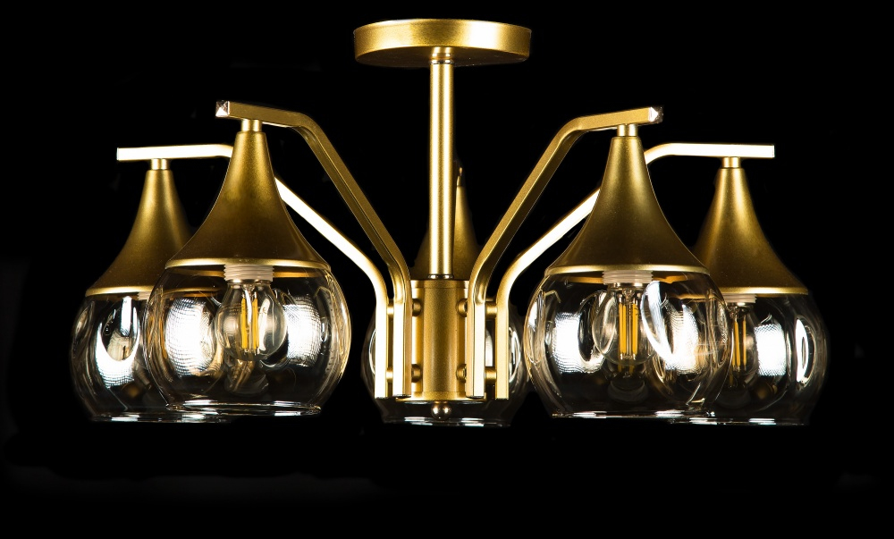 Люстра с плафонами  LGH50328/5 (CHAMPAGNE)