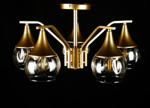 Люстра с плафонами  LGH50328/5 (CHAMPAGNE)