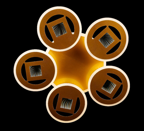 Світлодіодна люстра LK29010/5+1 LED (brush brass)