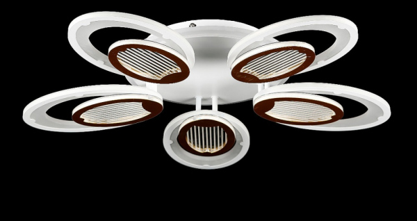 Світлодіодна люстра LK29010/5+1 LED (brush brass)
