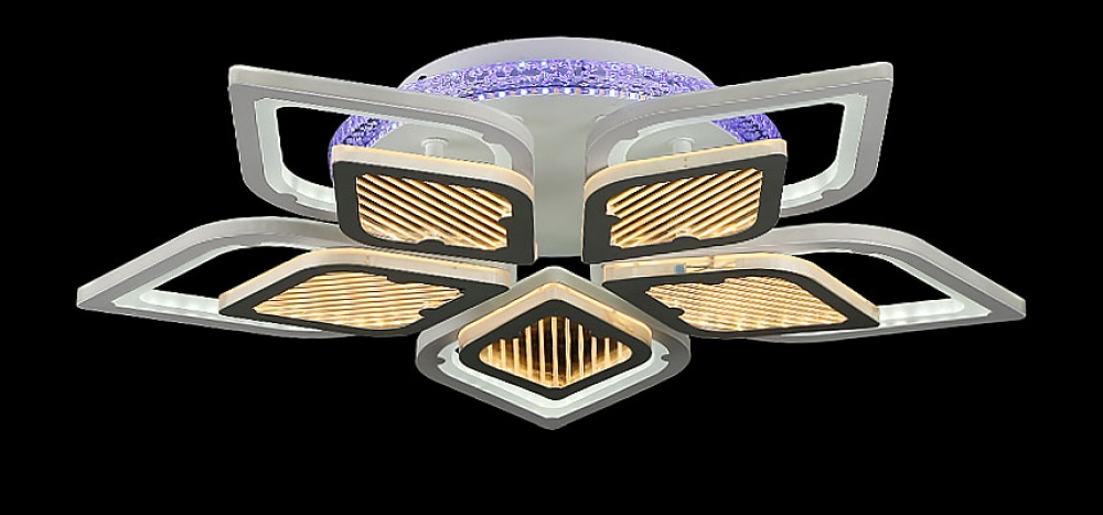 Світлодіодна люстра LK29051/5+1 LED (WT+GREY)