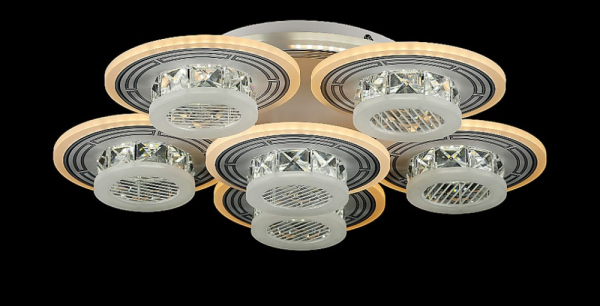 Світлодіодна люстра LK28997/5+1 LED (WT)