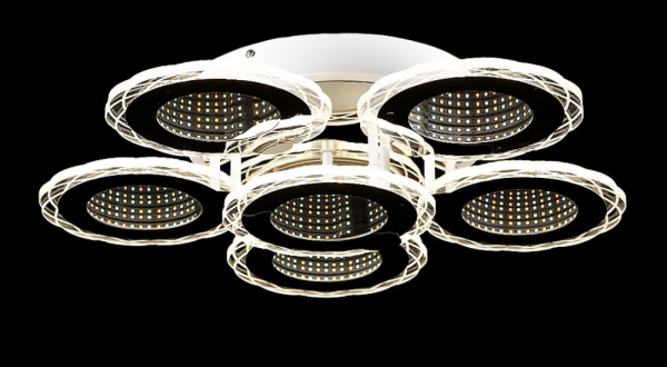 Світлодіодна люстра LK29010/5+1 LED (brush brass)