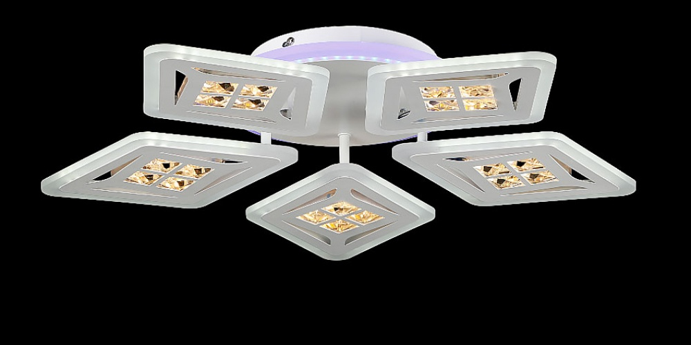 Світлодіодна люстра LK28925/5+1 LED (WT)