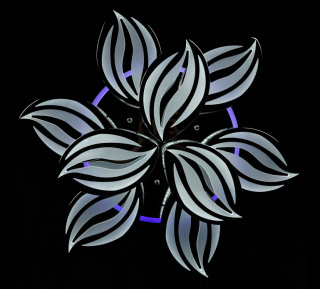 Світлодіодна люстра LK23/6+3 LED (chrome)