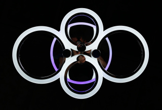 Светодиодная люстра LK236/4+A LED (chrome)