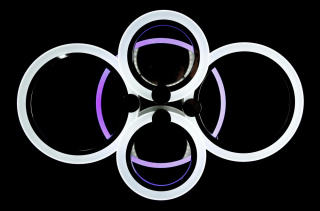 Светодиодная люстра LK236/4+A LED (chrome)