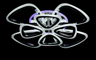 Світлодіодна люстра LK109/4+4 LED (chrome)