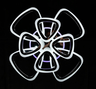 Світлодіодна люстра LK109/4+4 LED (chrome)