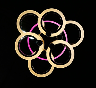 Світлодіодна люстра LK235/3+3+A LED (chrome)