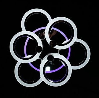 Світлодіодна люстра LK235/3+3+A LED (chrome)