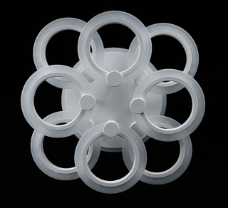 Світлодіодна люстра LK235/4+4+A LED (white)