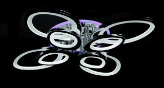 Світлодіодна люстра LK232/4+4+A LED (chrome)