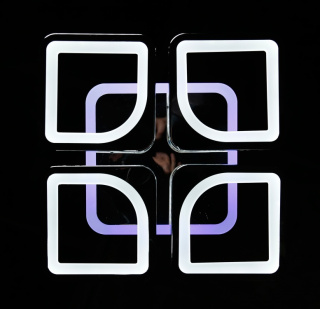 Світлодіодна люстра LK238/4+A LED (chrome)