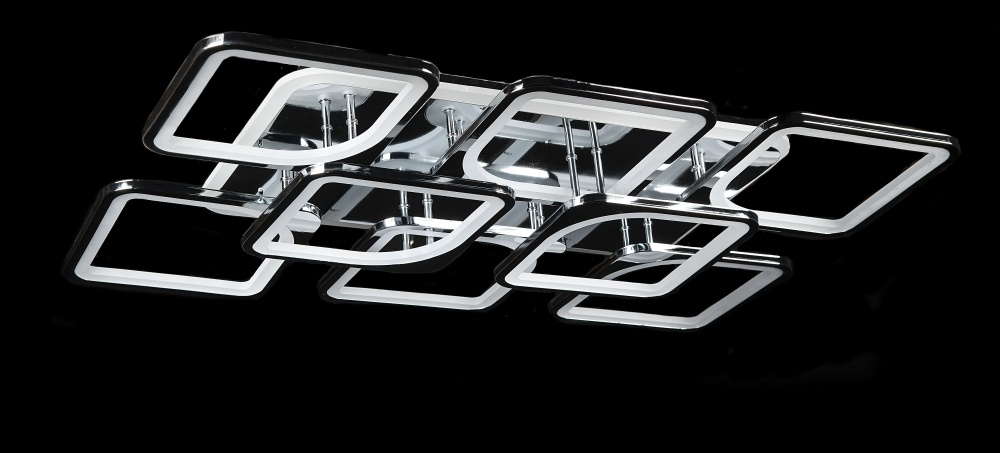 Світлодіодна люстра LK238/6+2 LED (chrome)