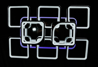Світлодіодна люстра LK238/6+2 LED (chrome)