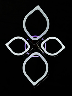 Світлодіодна люстра LK30/2+2+A LED (ZBK)